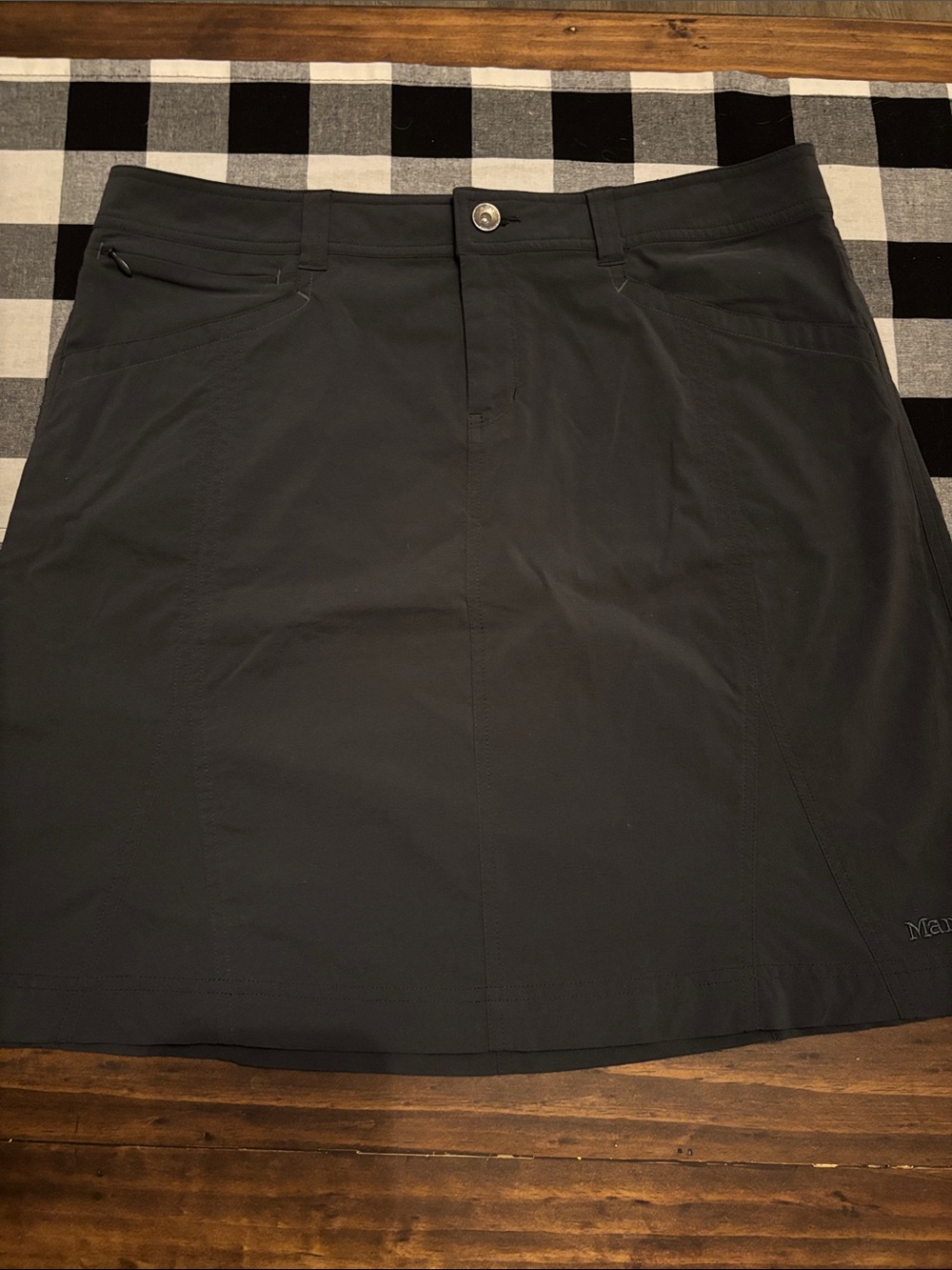 Marmot blue gray hiking skirt 10